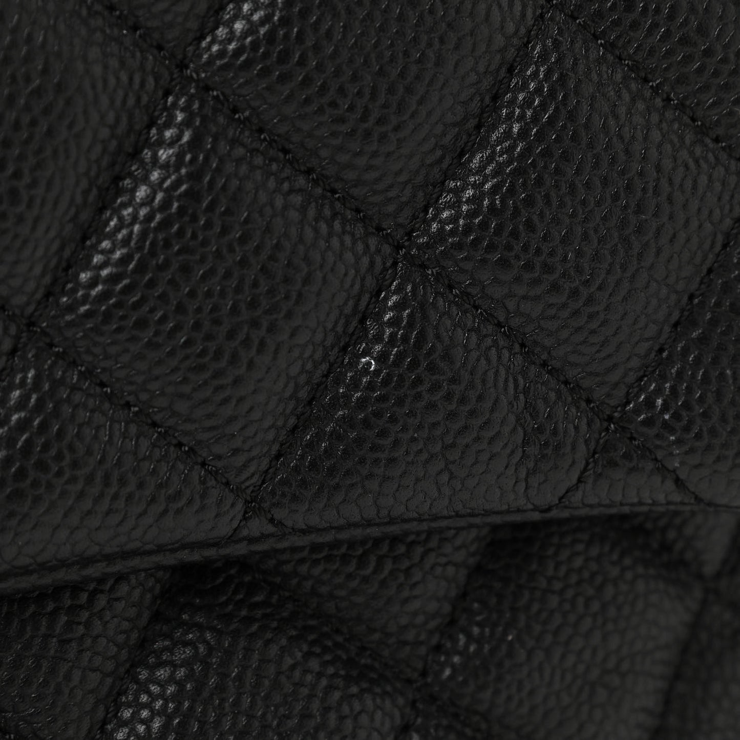 Caviar Quilted Jumbo Easy Flap Black