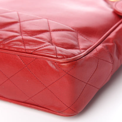 Chanel Lambskin Quilted Tote Red 13 of 18