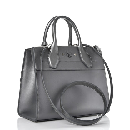 Louis Vuitton Taurillon City Steamer Pockets PM Silver 4 of 12