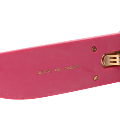 Gucci Square Frame GG0102S Sunglasses Glitter Pink Multi 5 of 7