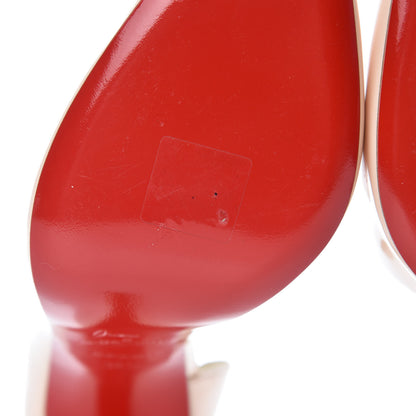Christian Louboutin Patent Iriza 100 Pumps 38.5 Poudre 10 of 12