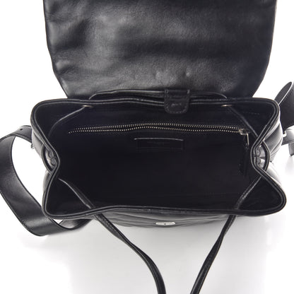 Saint Laurent Calfskin Y Quilted Monogram Small Loulou Backpack Black 5 of 9