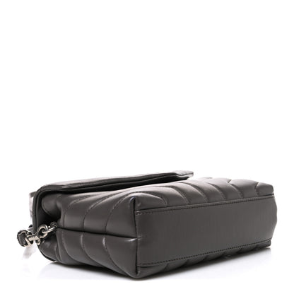 Saint Laurent Calfskin Y Quilted Monogram Toy Loulou Crossbody Bag Earth 4 of 10