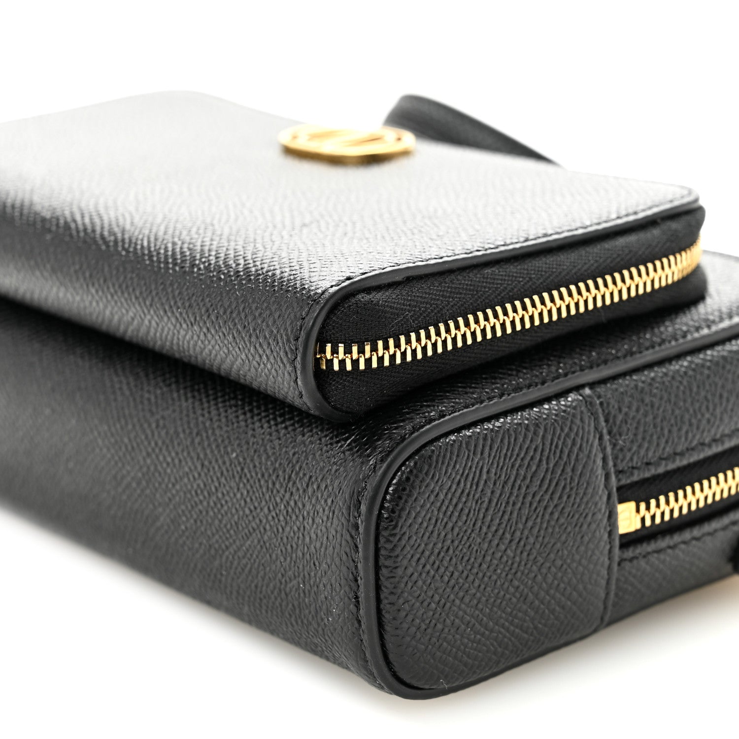 Christian Dior Grained Calfskin Caro Double Pouch Black 11 of 11