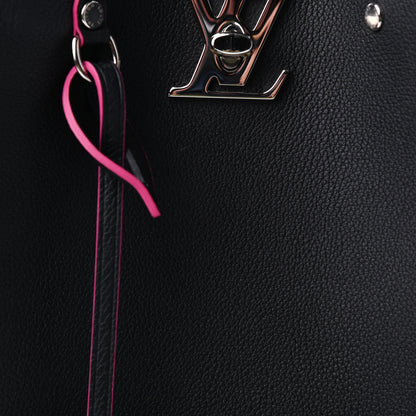Louis Vuitton Calfskin Lockme Bucket Black 9 of 9