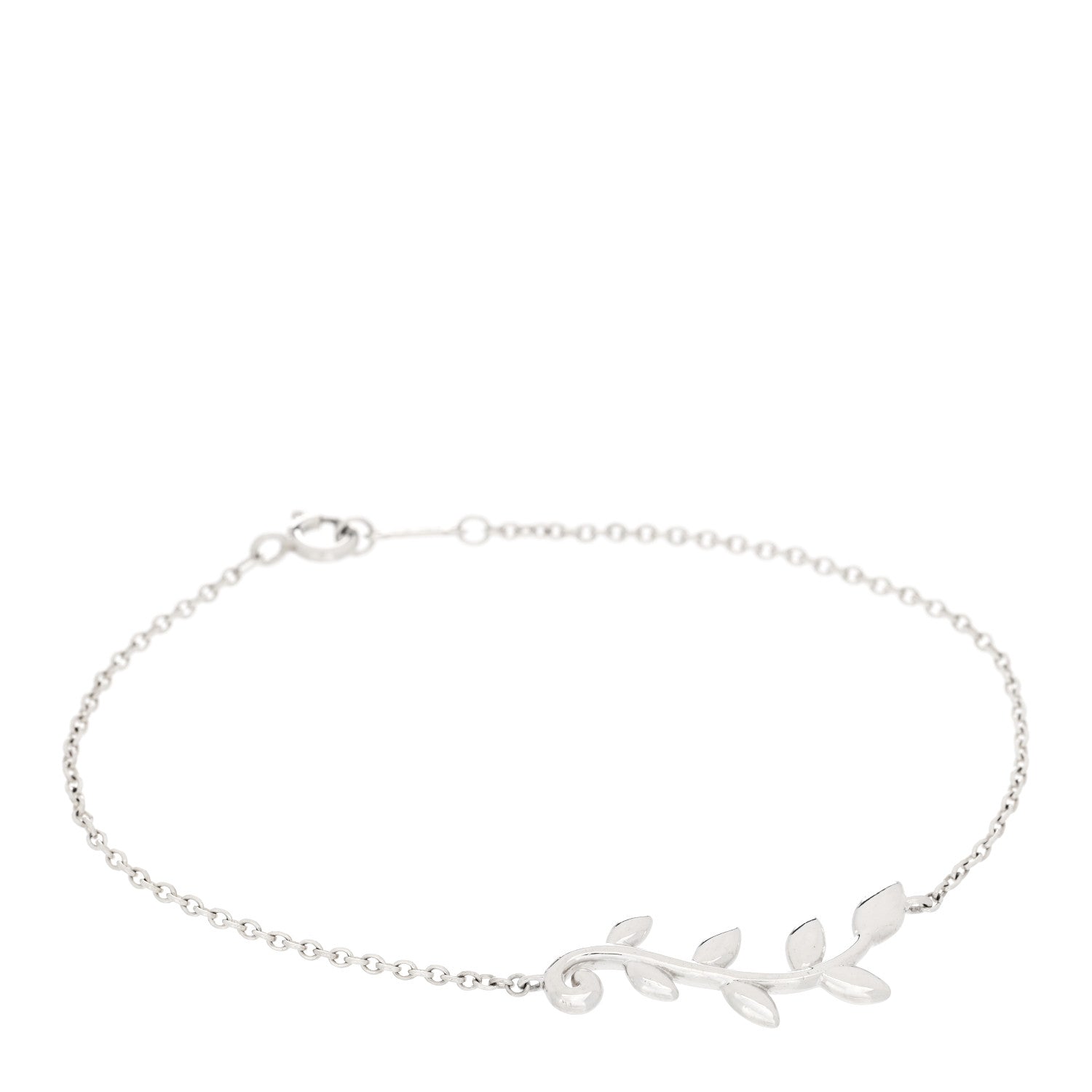 Tiffany Sterling Silver Paloma Picasso Olive Leaf Vine Bracelet 1 of 5