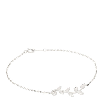Tiffany Sterling Silver Paloma Picasso Olive Leaf Vine Bracelet 1 of 5