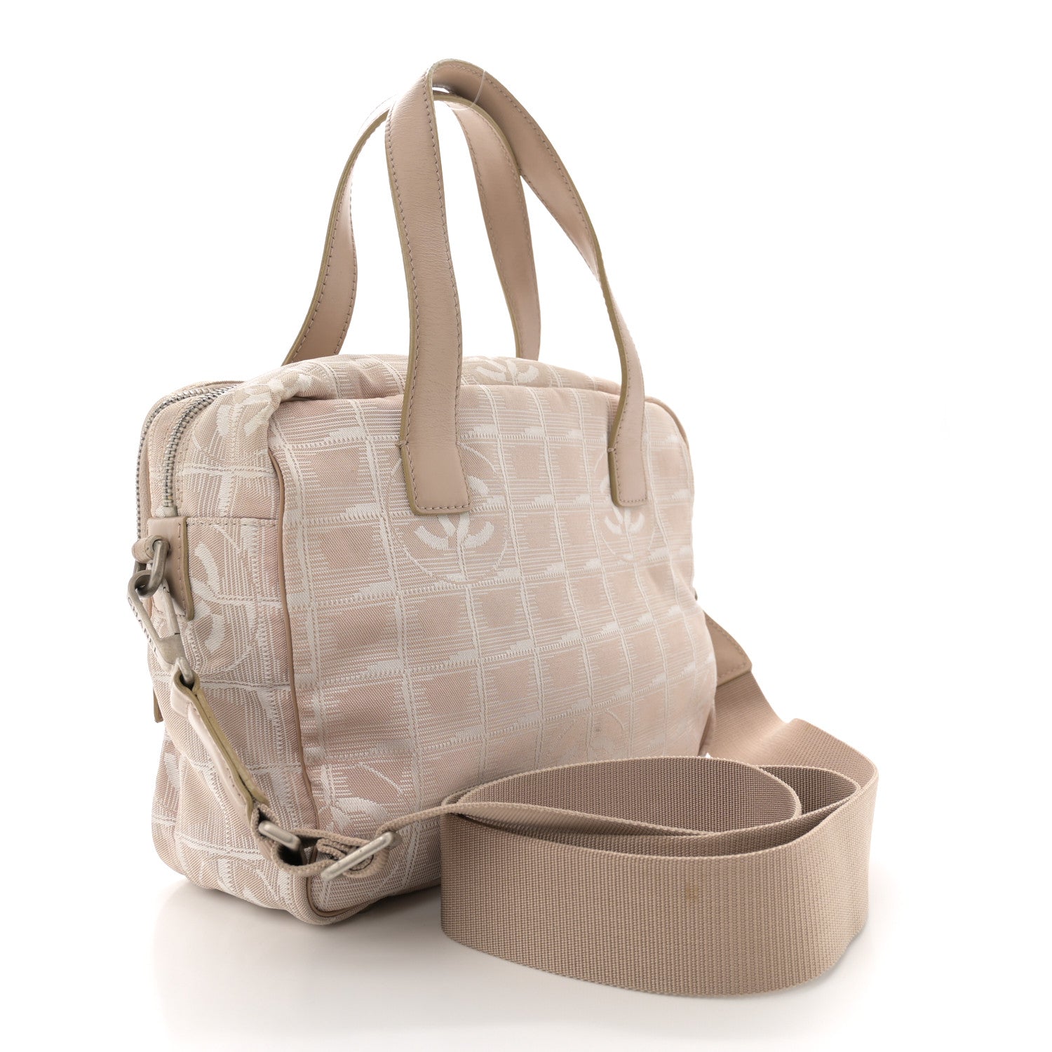 Chanel Nylon Small Travel Tote Beige 3 of 12
