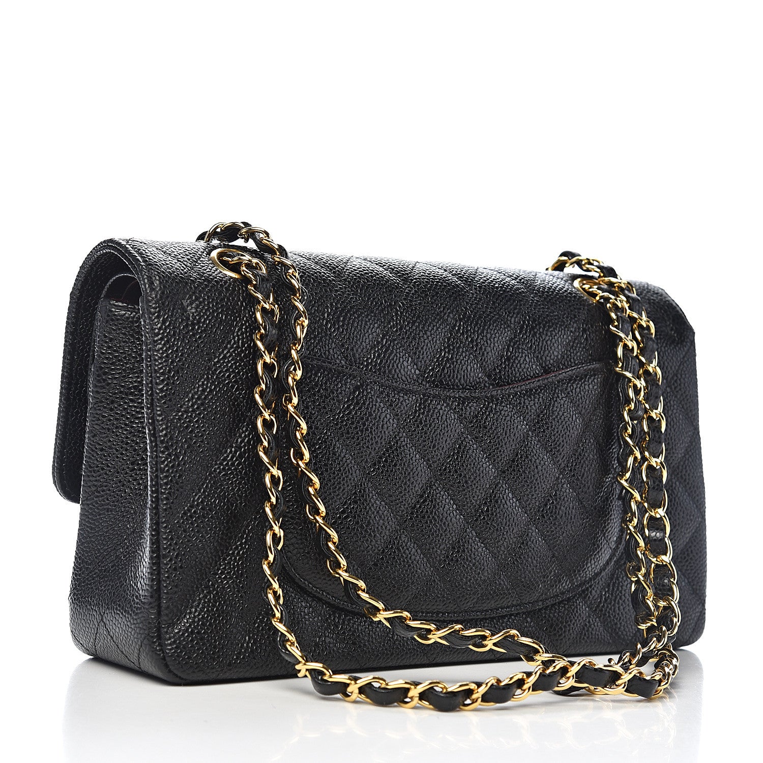 Chanel Caviar Quilted Medium Double Flap Black 2 of 10