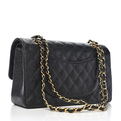 Chanel Caviar Quilted Medium Double Flap Black 2 of 10
