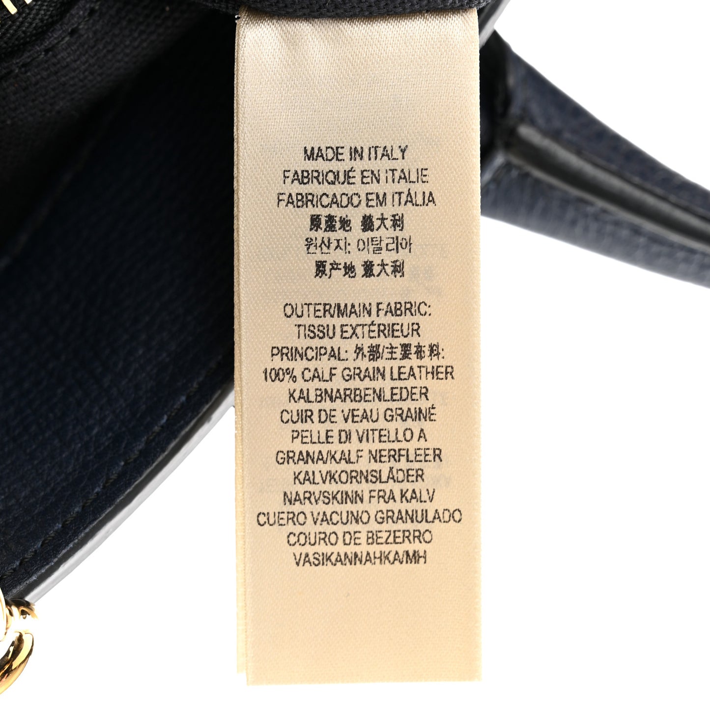 Derby Calfskin House Check Medium Banner Tote Ink Blue