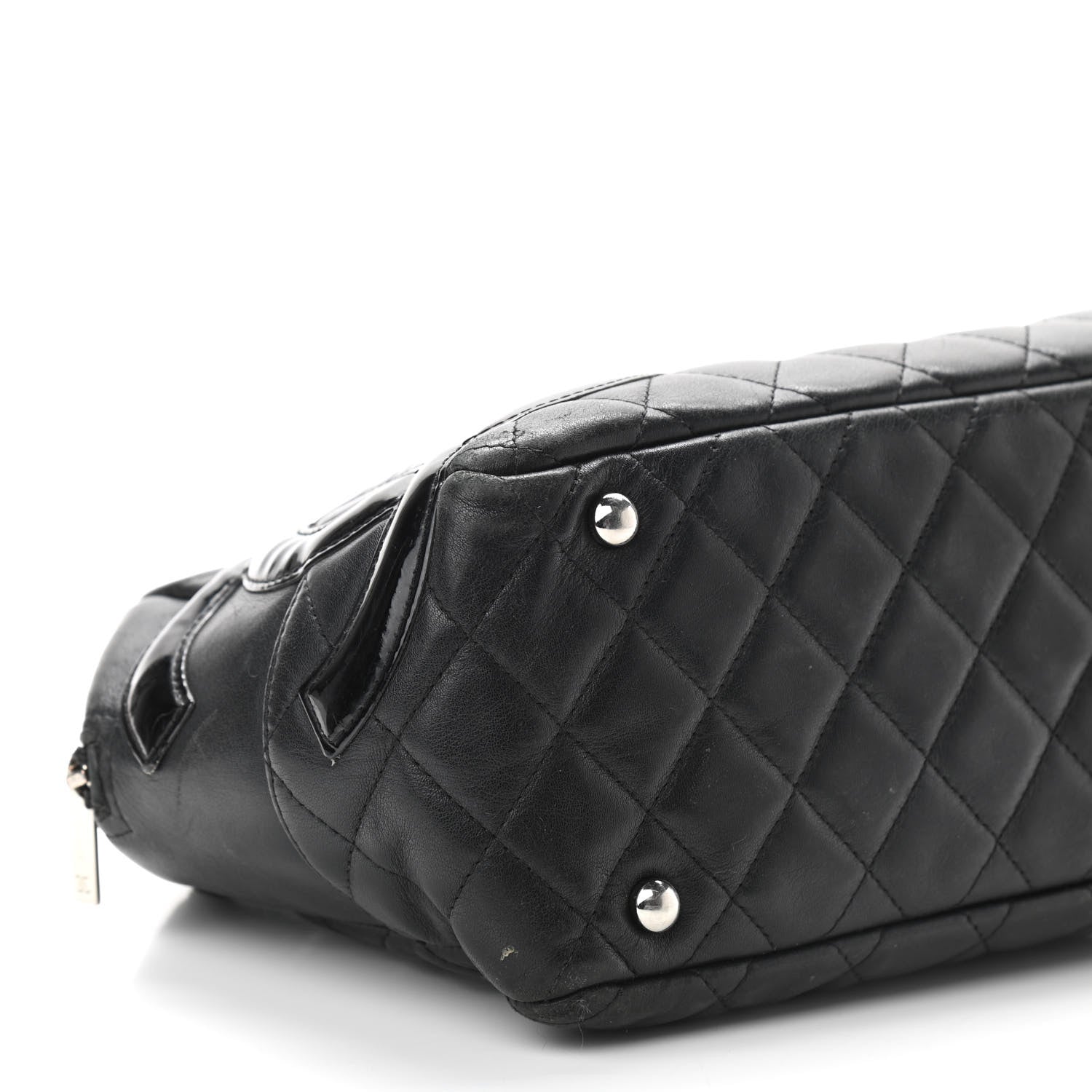 Chanel Calfskin Quilted Large Cambon Bowler Black 9 of 15