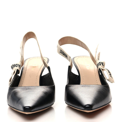 Christian Dior Lambskin Ribbon J'Adior Slingback 65mm Pumps 39.5 Black 2 of 9