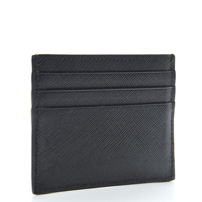 Prada Saffiano Metal Card Holder Black 3 of 7