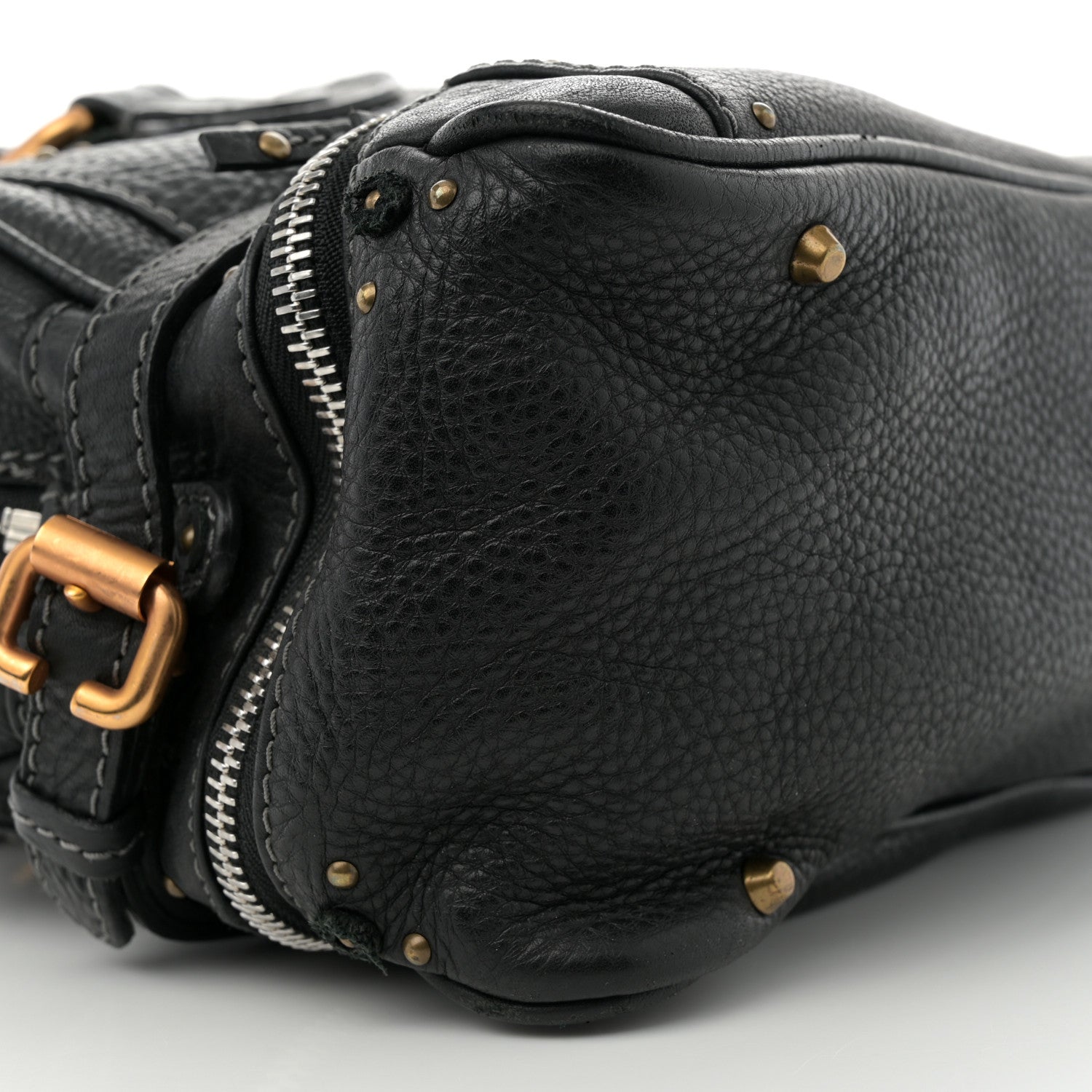 Chloe Calfskin Paddington Double Zipped Bowler Black 8 of 13