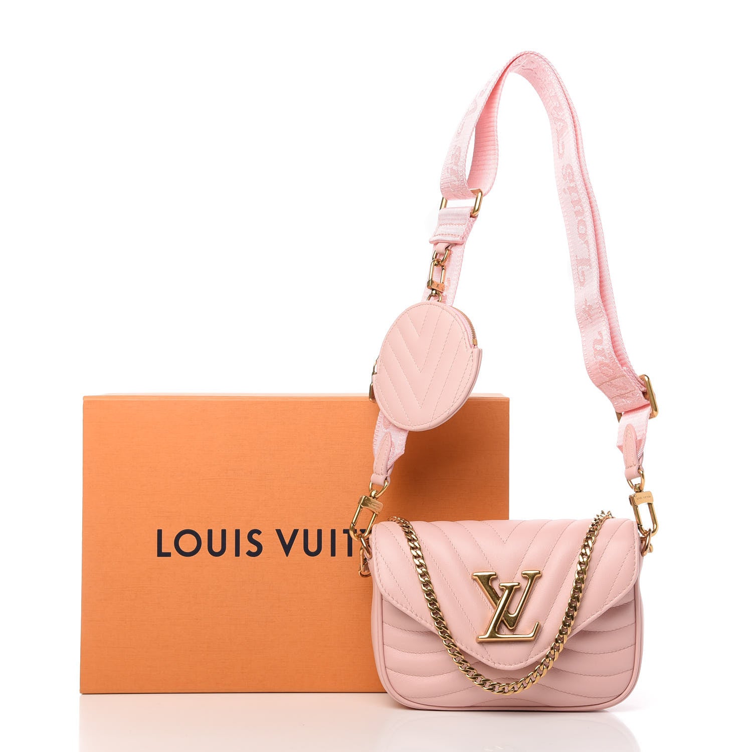 Louis Vuitton Calfskin New Wave Multi Pochette Rose Ballerine 11 of 11