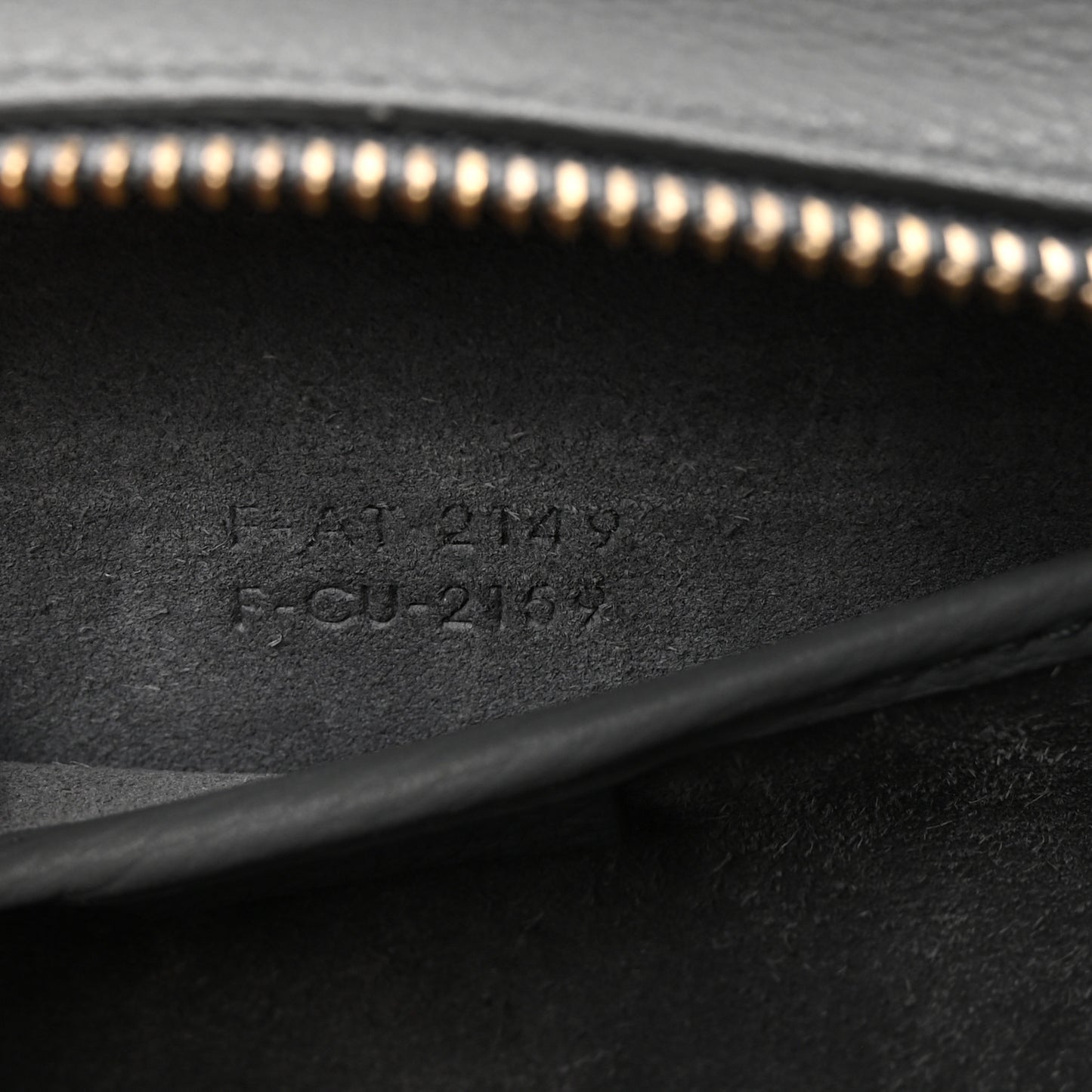 Drummed Calfskin Nano Luggage Kohl