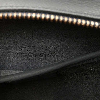 Celine Drummed Calfskin Nano Luggage Kohl 8 of 11