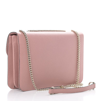 Gucci Dollar Calfskin Interlocking G Shoulder Bag Soft Pink 3 of 10