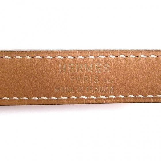 Hermes Lizard Belt Gold Buckle Red 4 of 4