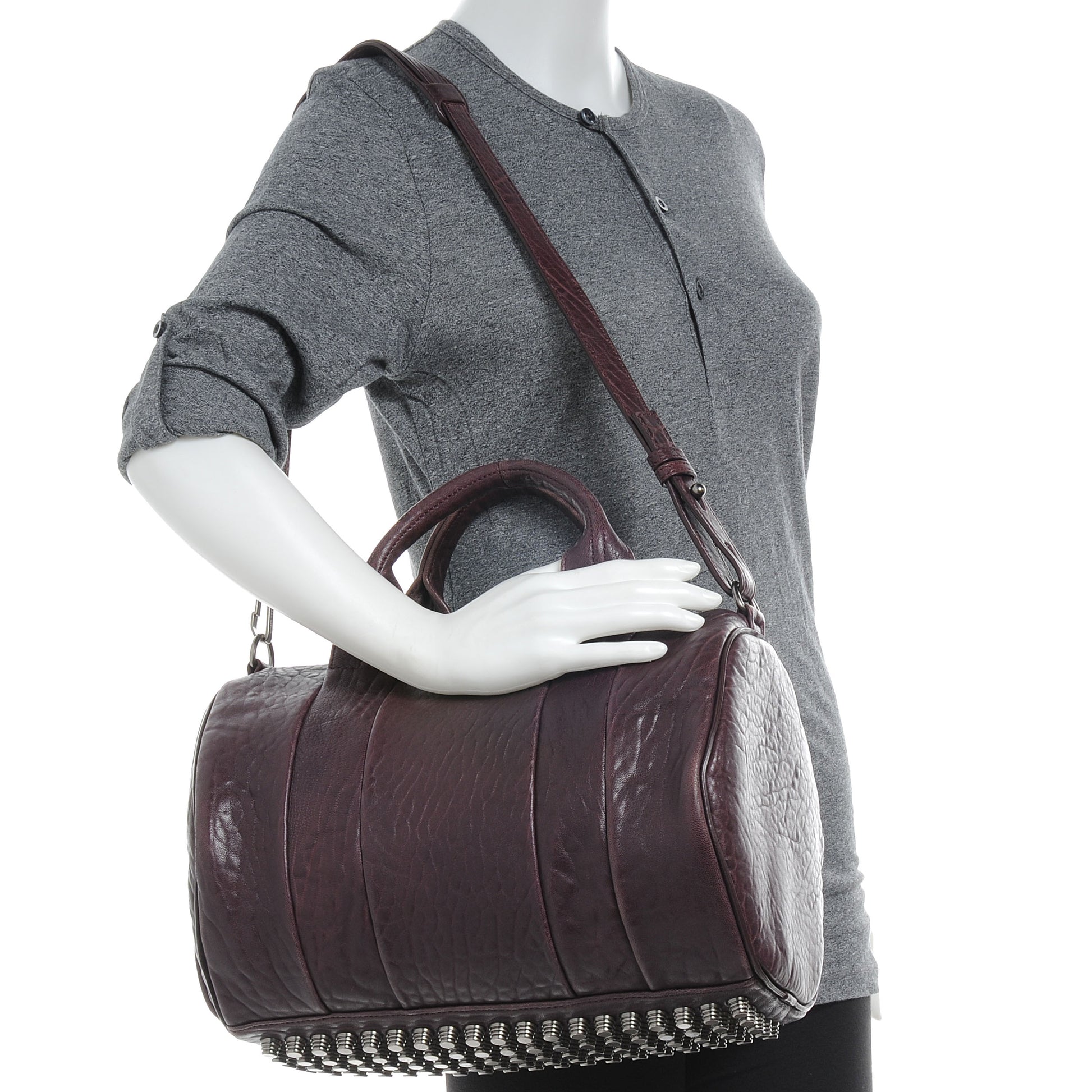 Alexander Wang Pebbled Lambskin Rocco Iodine 2 of 6