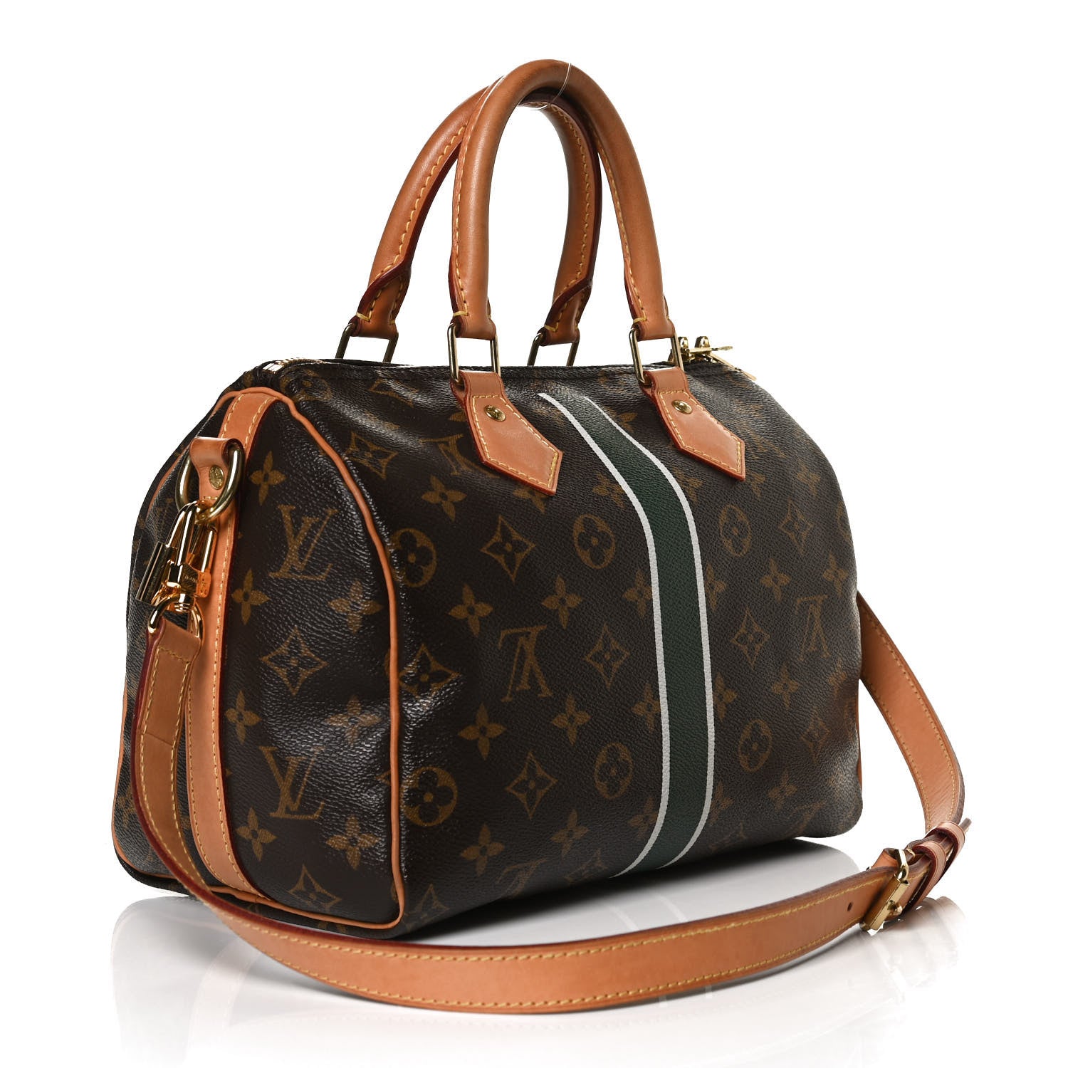 Louis Vuitton Monogram My LV Heritage Speedy Bandouliere 25 Vert Anglais White 3 of 15