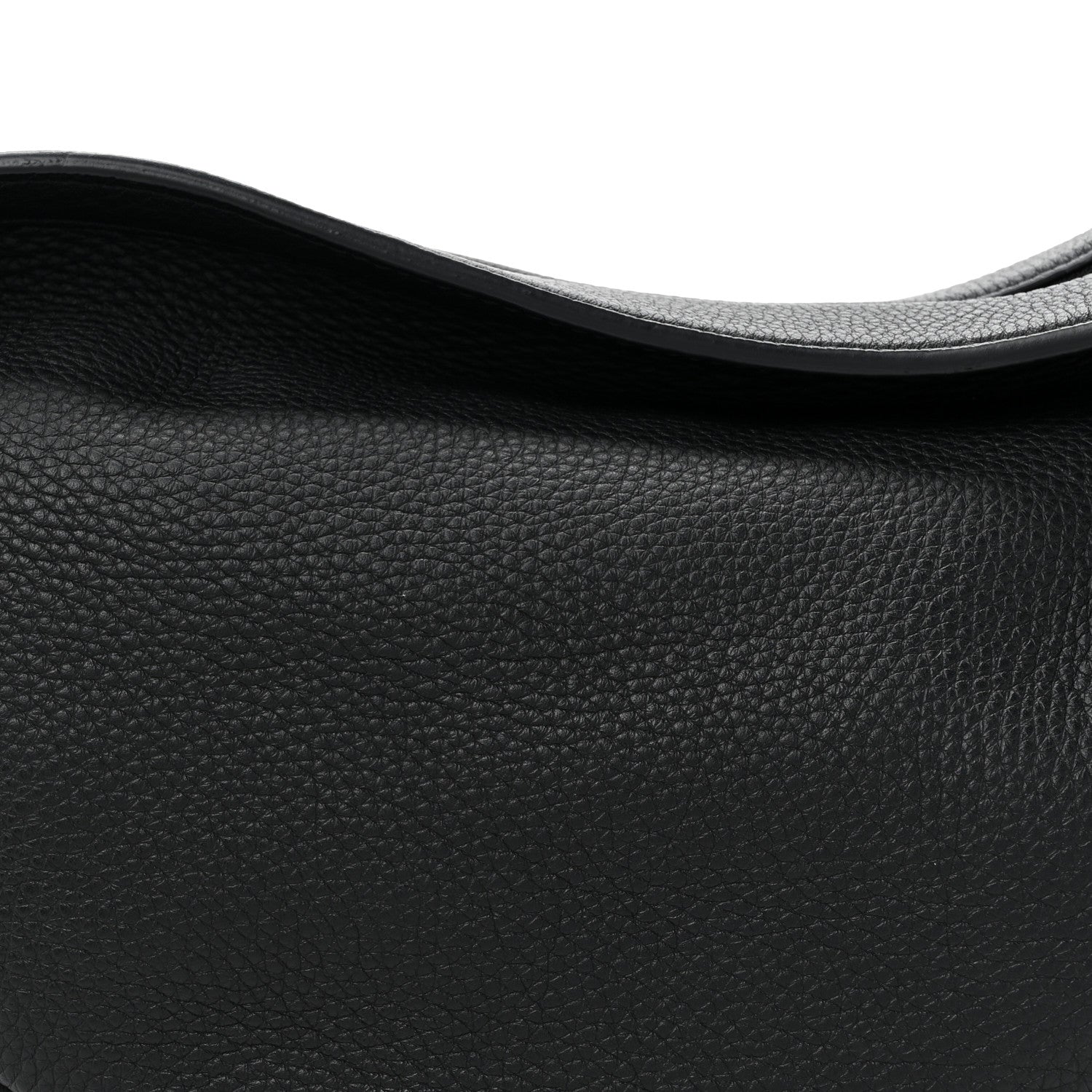 The Row Grained Calfskin Large Slouchy Banana Bag Black 7 of 10