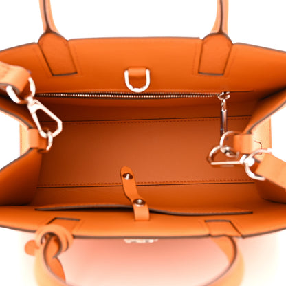 Burberry Grainy Calfskin Mini Frances Tote Orange 5 of 10
