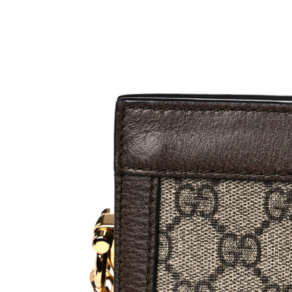 Gucci GG Supreme Monogram Web Medium Ophidia Chain Shoulder Bag Brown 17 of 17