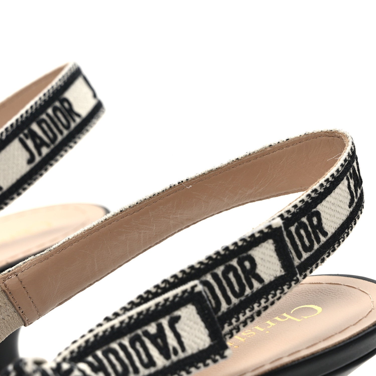 Christian Dior Calfskin Ribbon J'Adior Slingback 65mm Pumps 38.5 Black 9 of 9