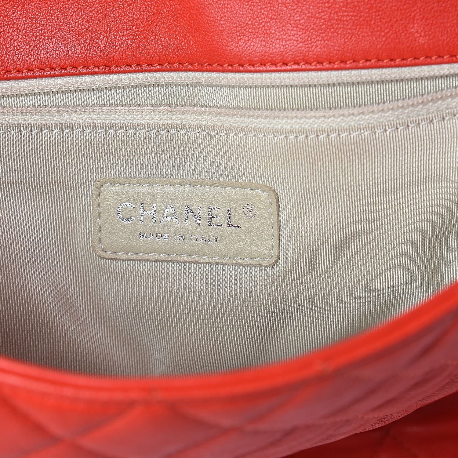 Chanel Washed Lambskin Quilted Maxi Chain Around Flap Red 6 of 9