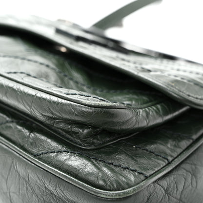 Saint Laurent Crinkled Lambskin Matelasse Monogram Medium Niki Chain Satchel Military Olive 11 of 15