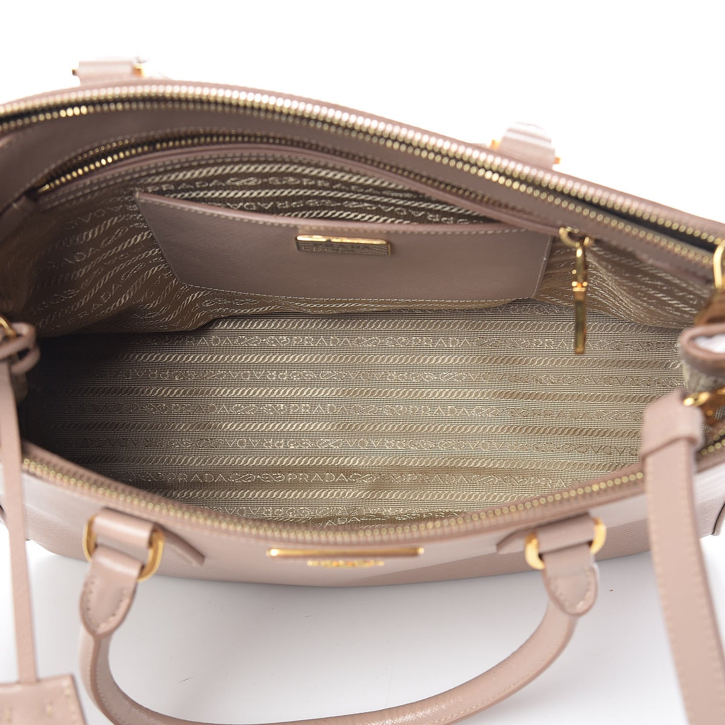Saffiano Medium Galleria Double Zip Tote Cammeo