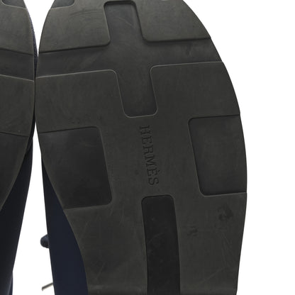 Hermes Technical Canvas Mens Miles Sneakers 43 Marine Black 7 of 8