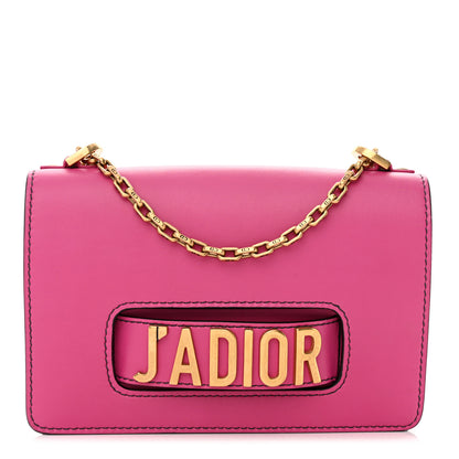 Christian Dior Calfskin J'Adior Chain Flap Bag Fuchsia 1 of 9