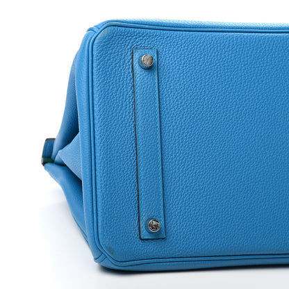 Hermes Togo Verso Birkin 35 Bleu Zanzibar Malachite 8 of 13