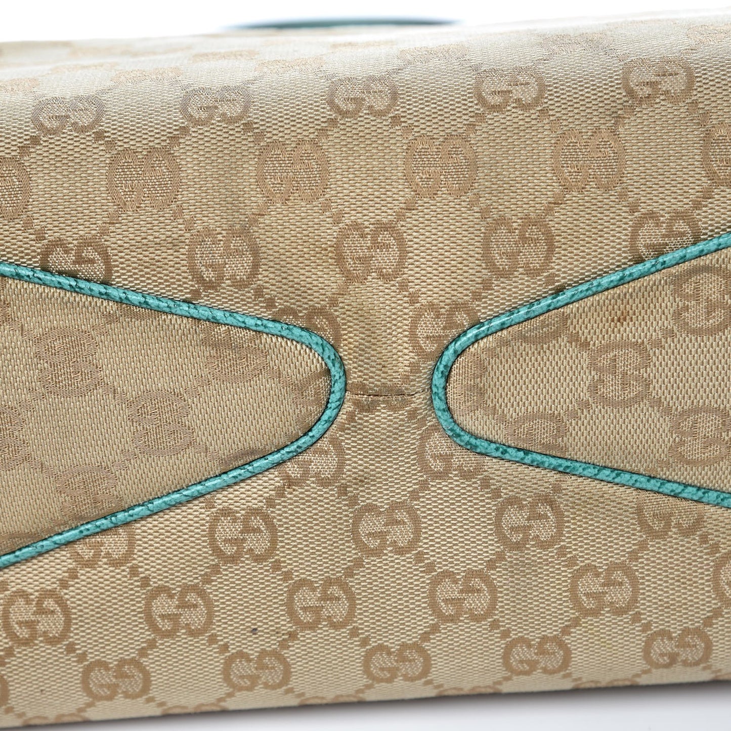 Monogram Small Tote Turquoise