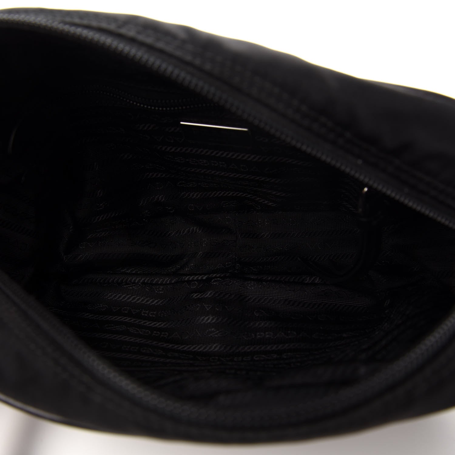 Prada Tessuto Nylon Studded New Vela Shoulder Bag Black Astrale 5 of 10
