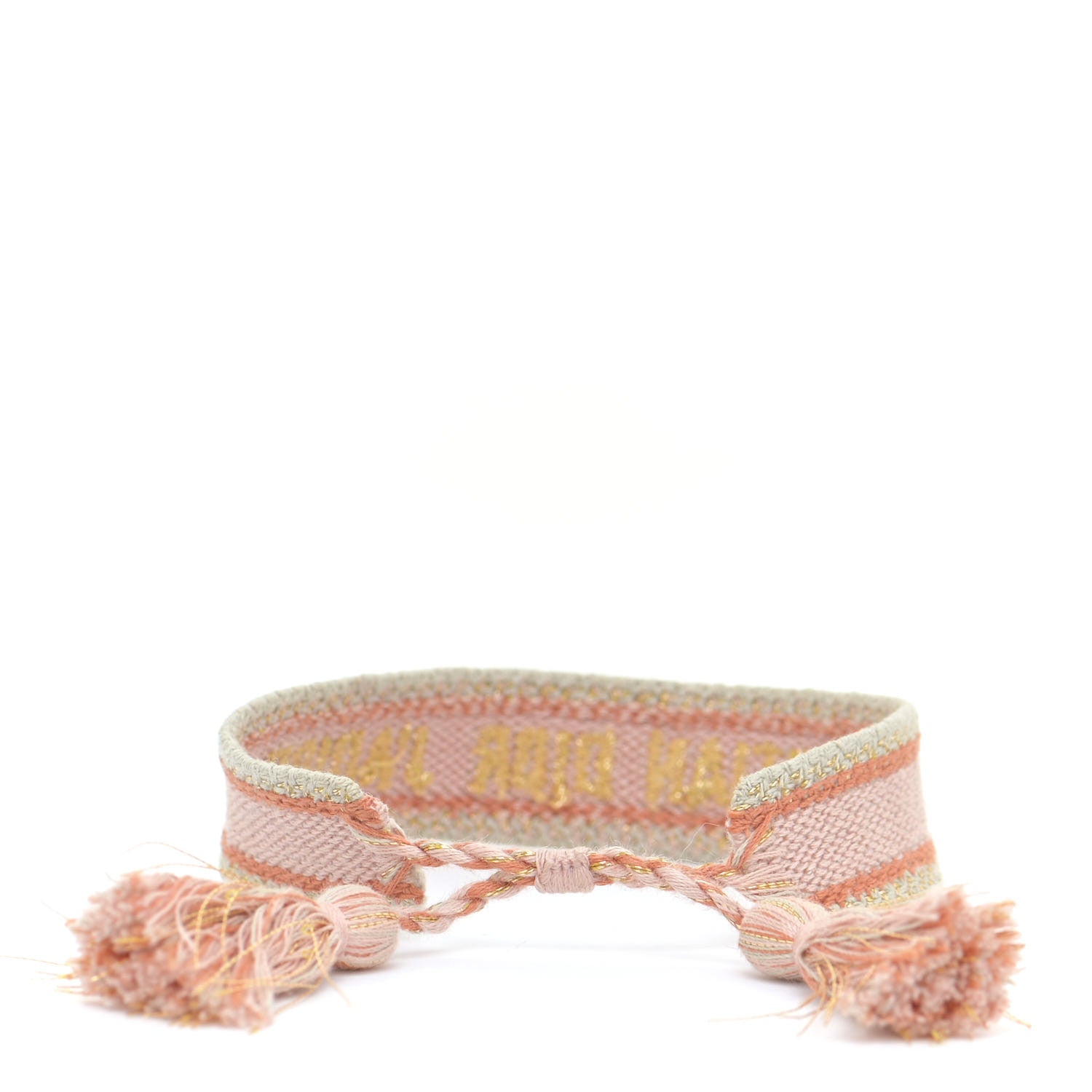 Christian Dior Woven Cotton J'Adior Friendship Bracelet Nude Multicolor 3 of 3
