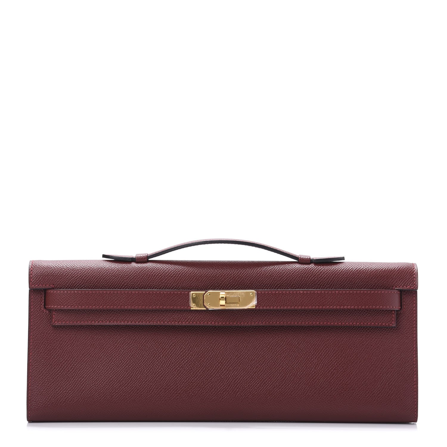 Hermes Epsom Kelly Cut Clutch Pochette Rouge H 1 of 11