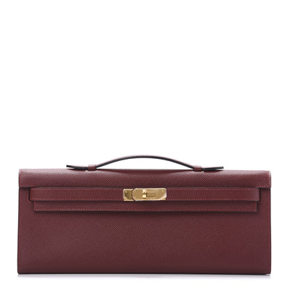 Hermes Epsom Kelly Cut Clutch Pochette Rouge H 1 of 11