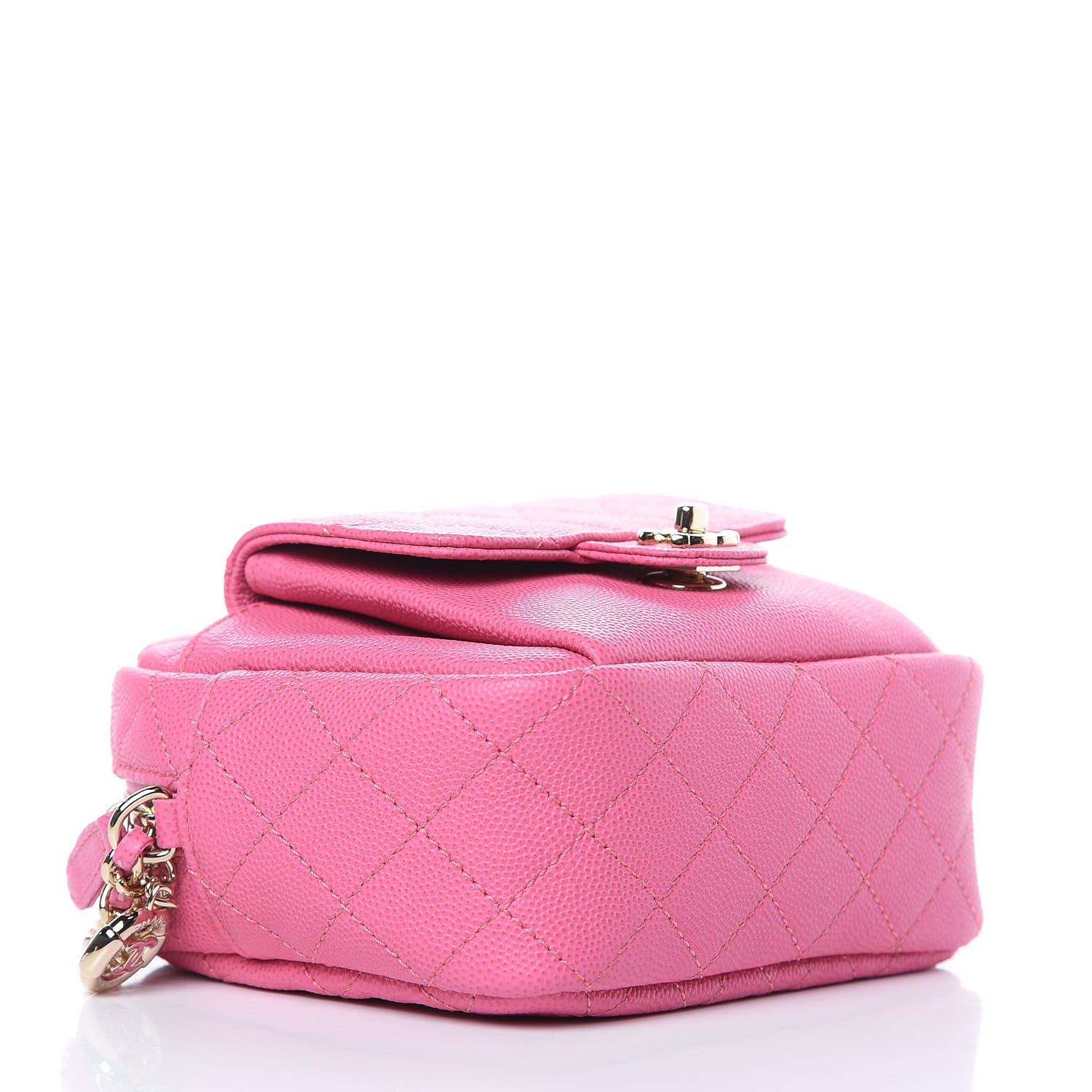 Chanel Caviar Quilted CC Day Camera Case Pink 4 of 9