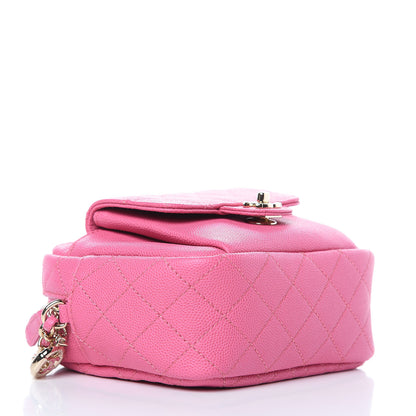 Chanel Caviar Quilted CC Day Camera Case Pink 4 of 9