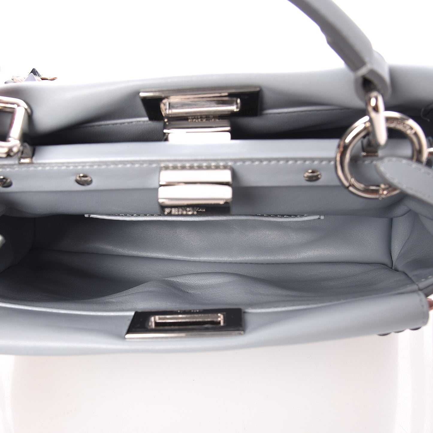 Nappa Flowerland Mini Peekaboo Iconic Satchel Light Blue