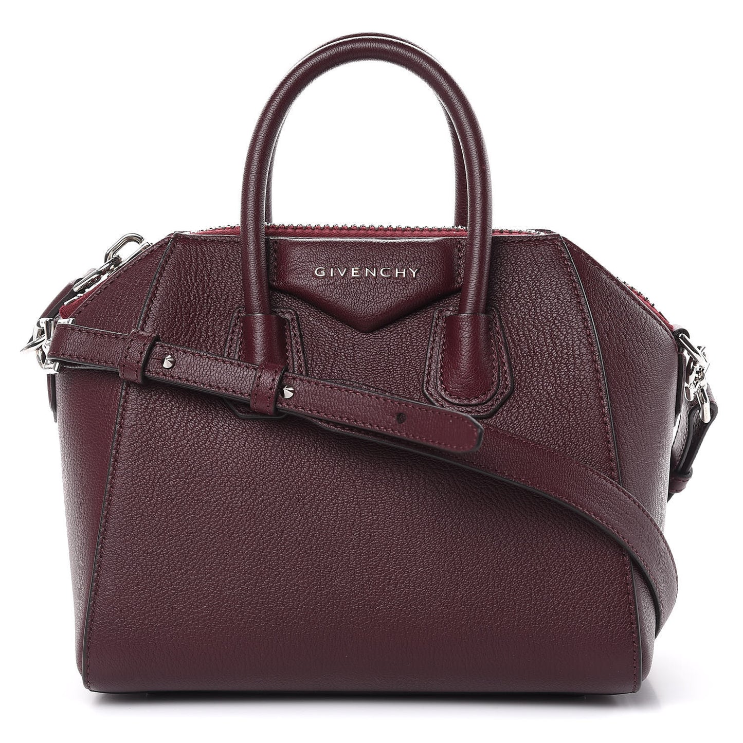 Sugar Goatskin Mini Antigona Aubergine