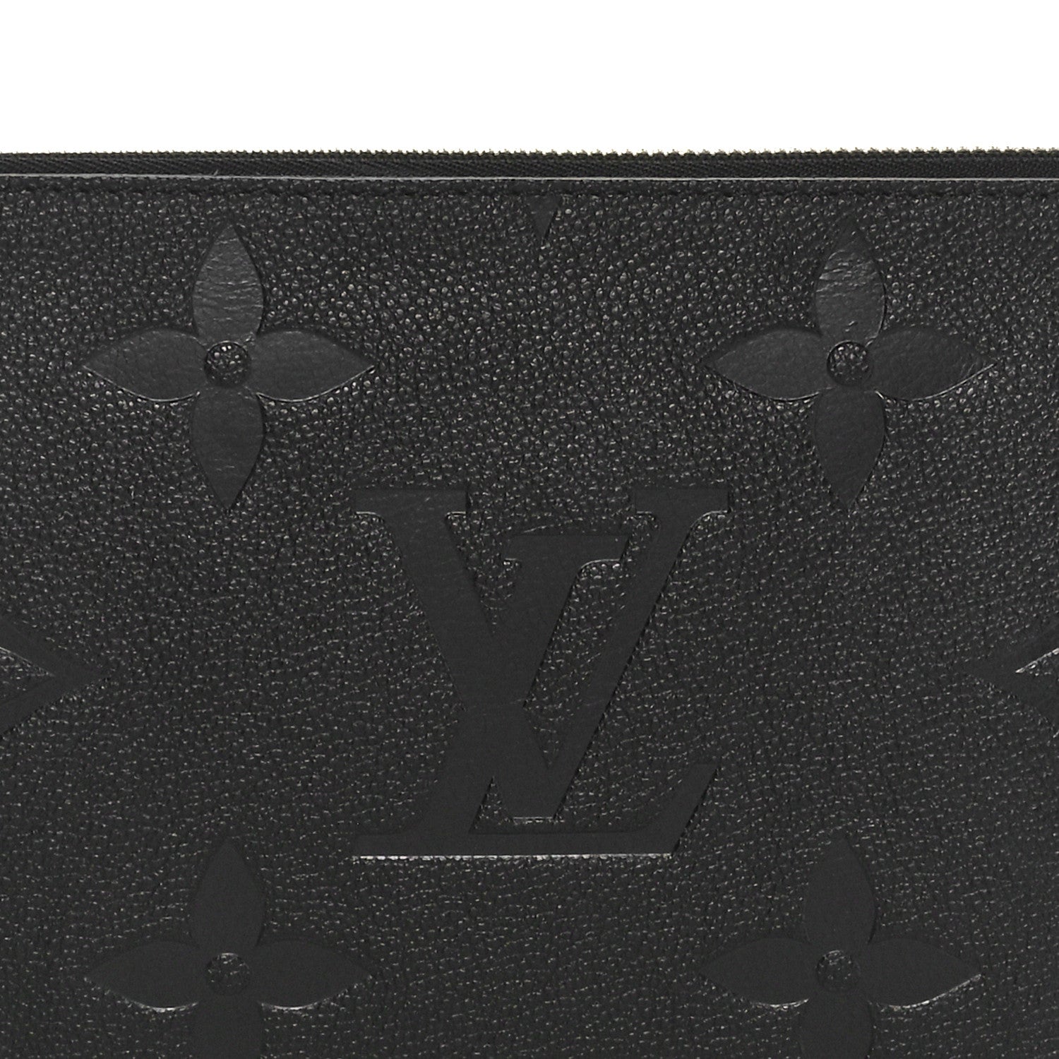 Louis Vuitton Empreinte Monogram Giant Neverfull MM Pochette Black 5 of 7