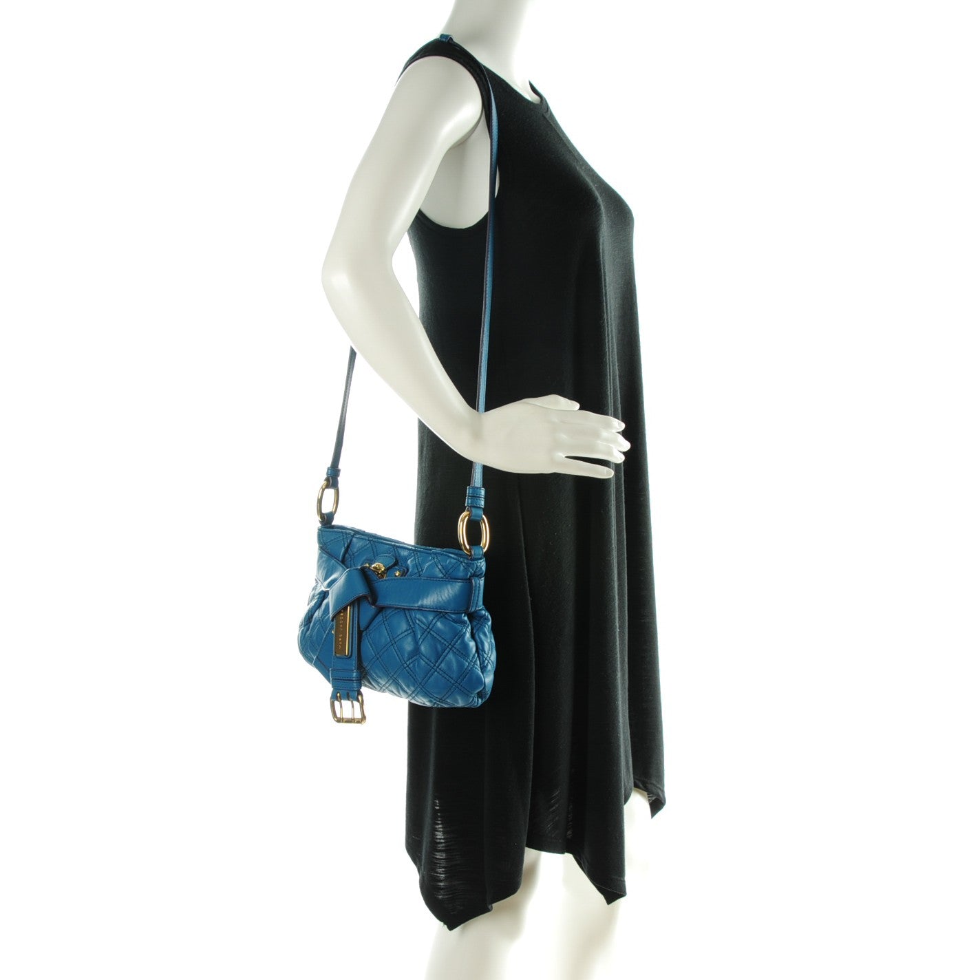 Marc Jacobs Lambskin Quilted Kristina Blue 2 of 7