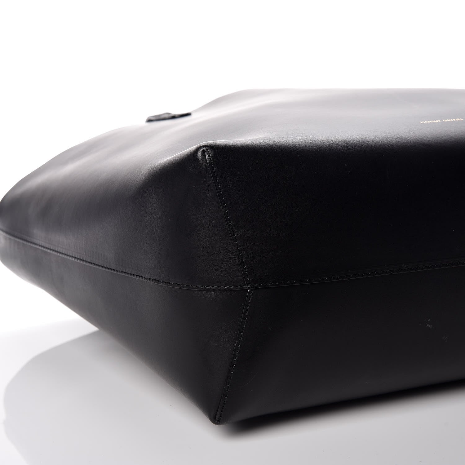 Mansur Gavriel Calfskin Small Shopping Tote Black Blu 8 of 12