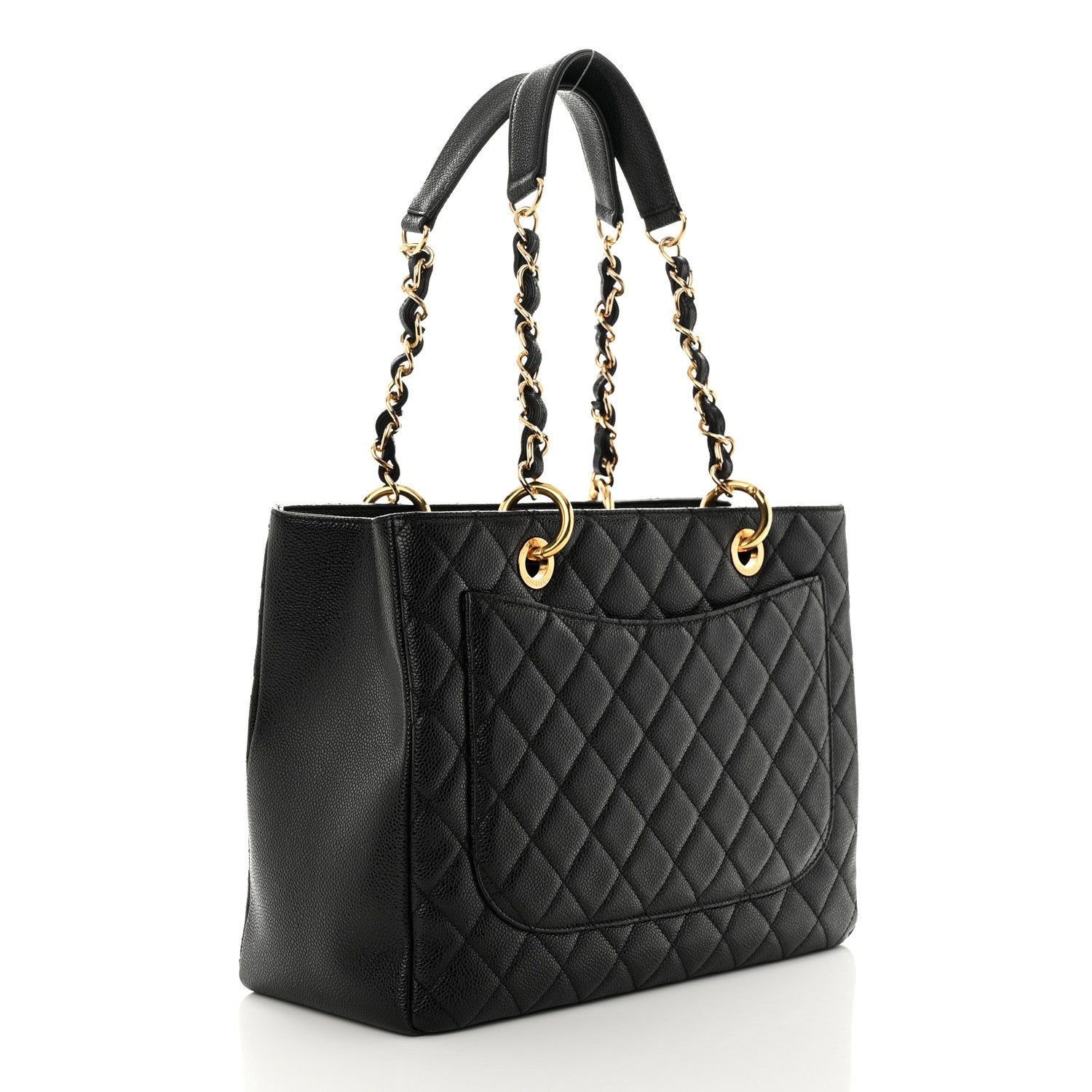 Chanel Caviar Quilted Grand Shopping Tote GST Black 3 of 15