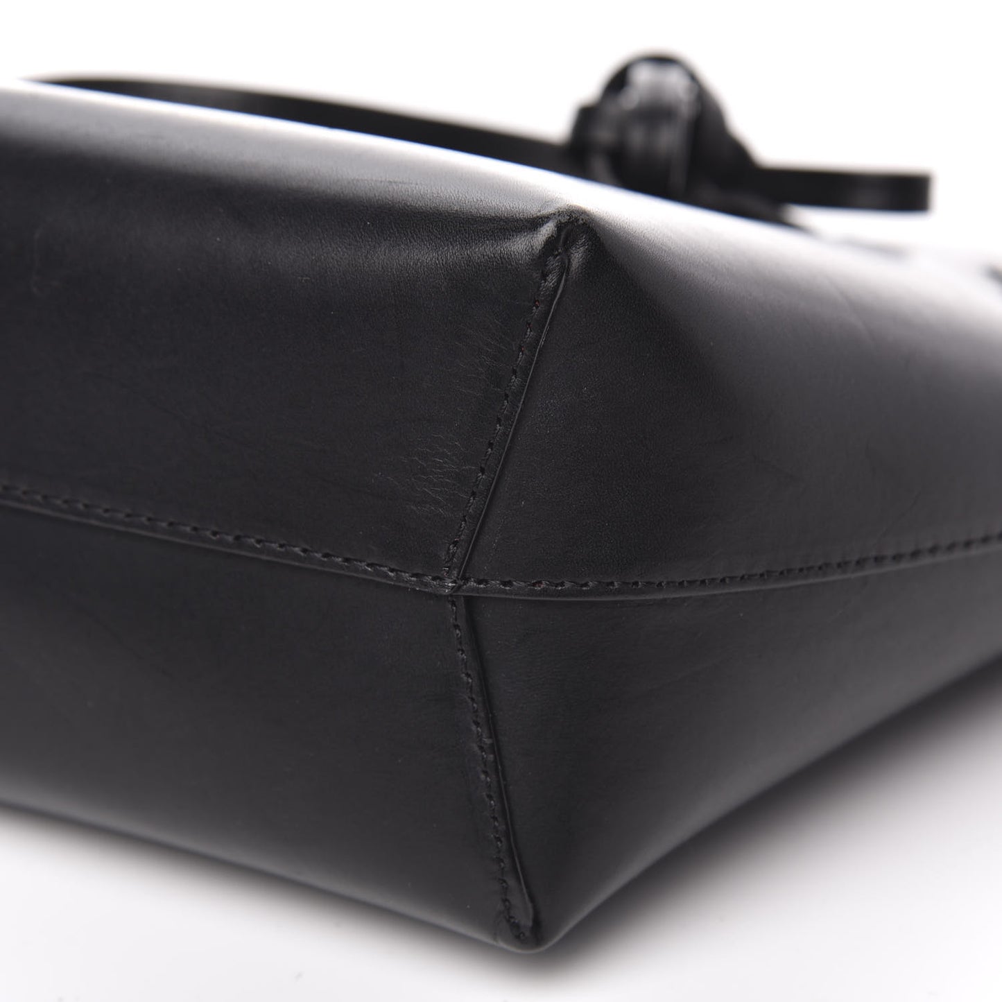 Calfskin Mini Mini Bucket Bag Black Flamma